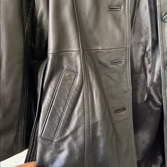 Leather trench coat - Picture 4 of 4